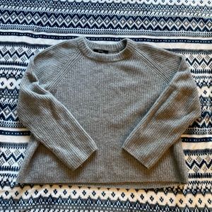 Quince Mongolian Cashmere Fisherman Crewneck Sweater